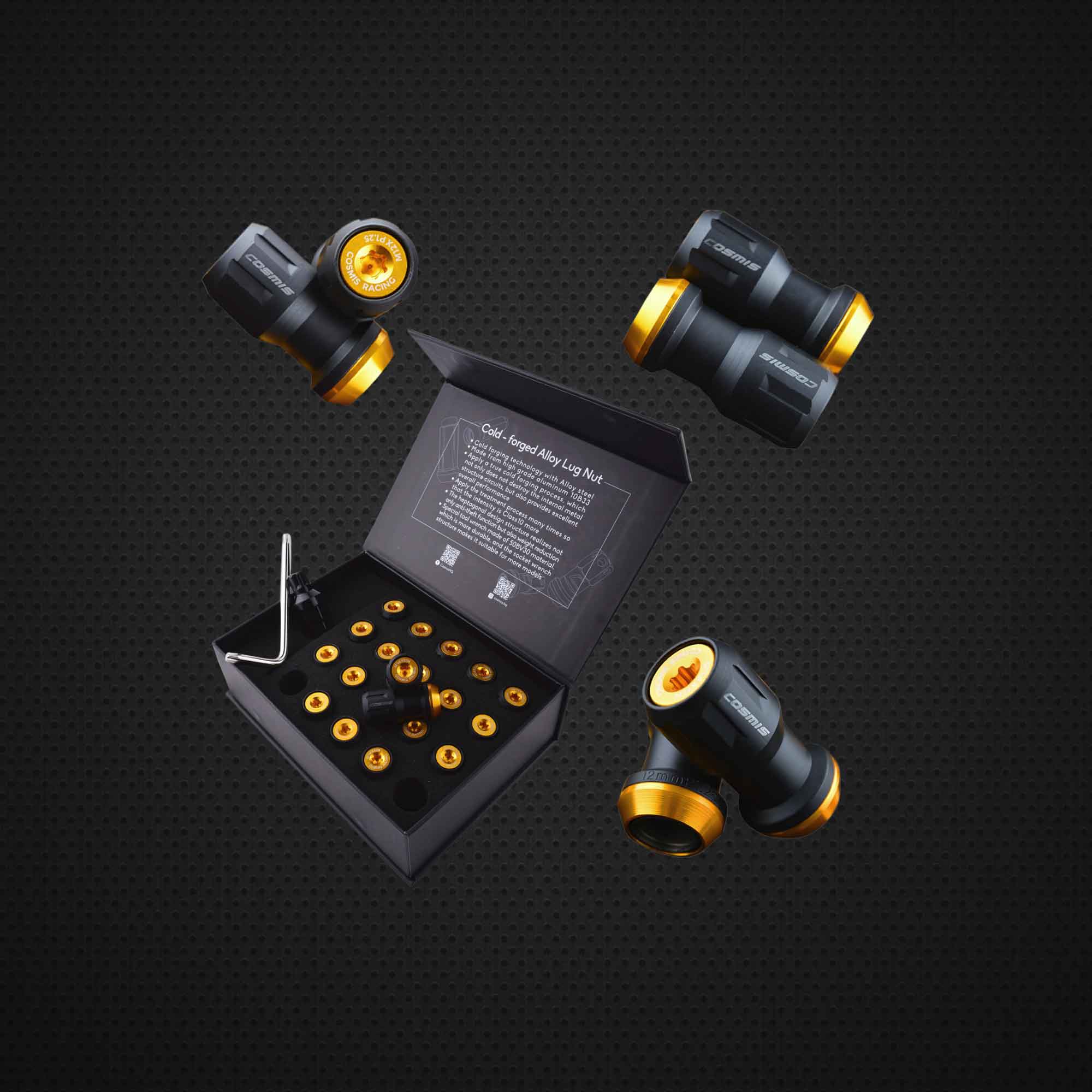 Anti Theft Lugnut (Gold Cover) 24pcs with 2 special tools