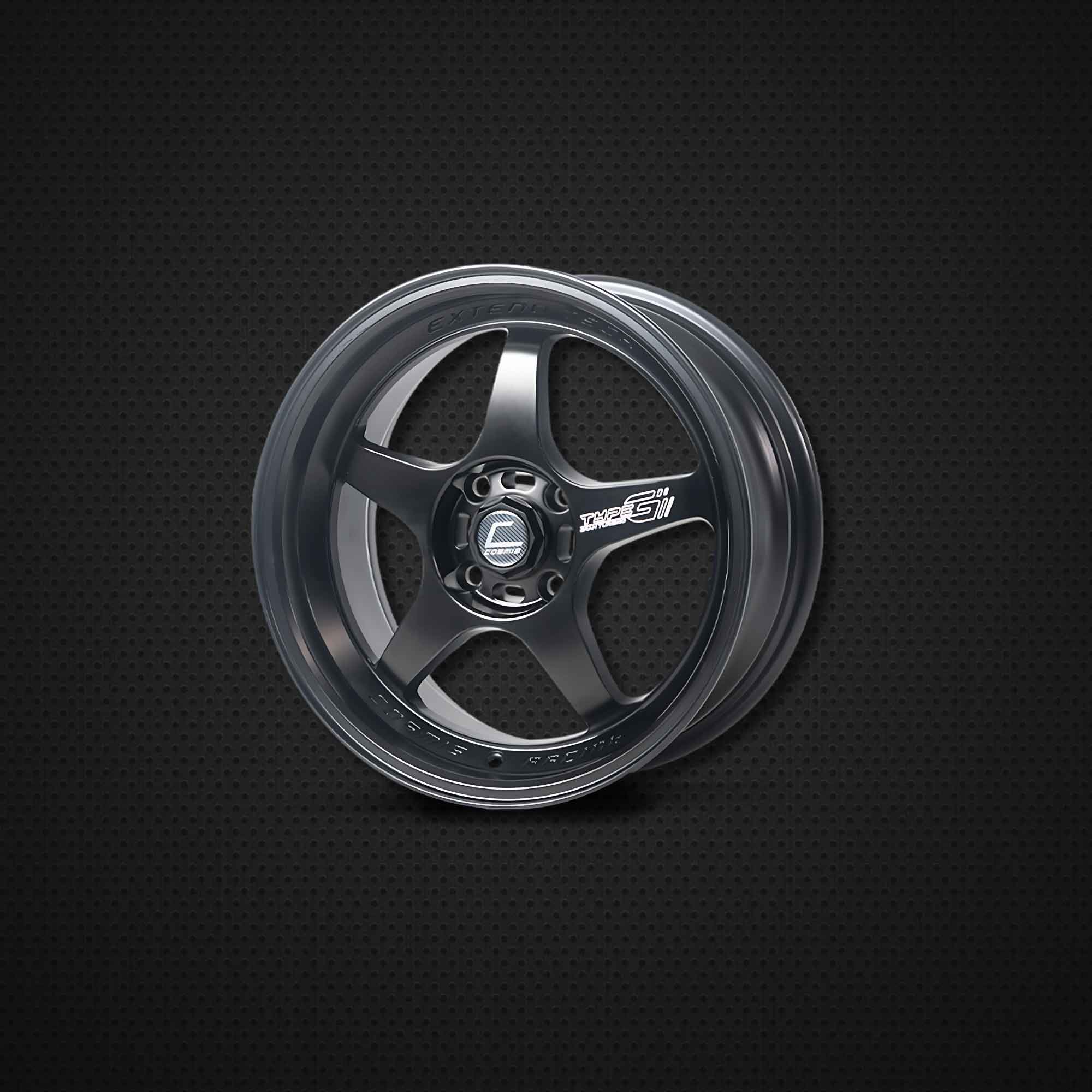 COSMIS TYPE-G 15*7.0 et35 4*100 (BLK-W) 1pc