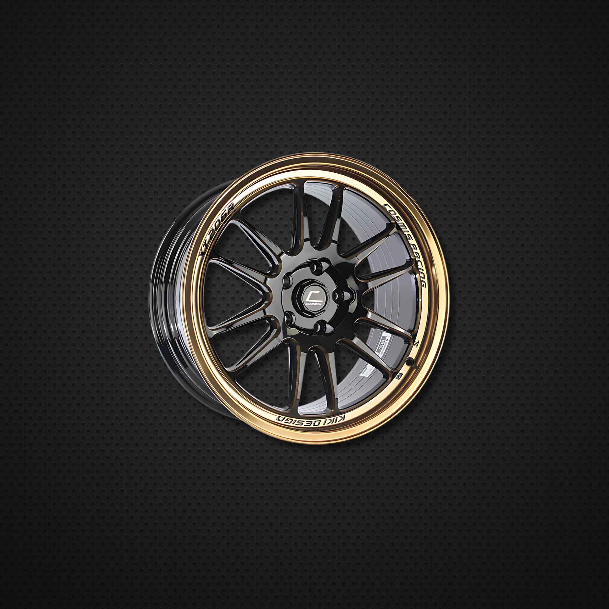 COSMIS XT-206R 18*11 et08 5*114.3 (Black w/hyper bronze lip) 1pc