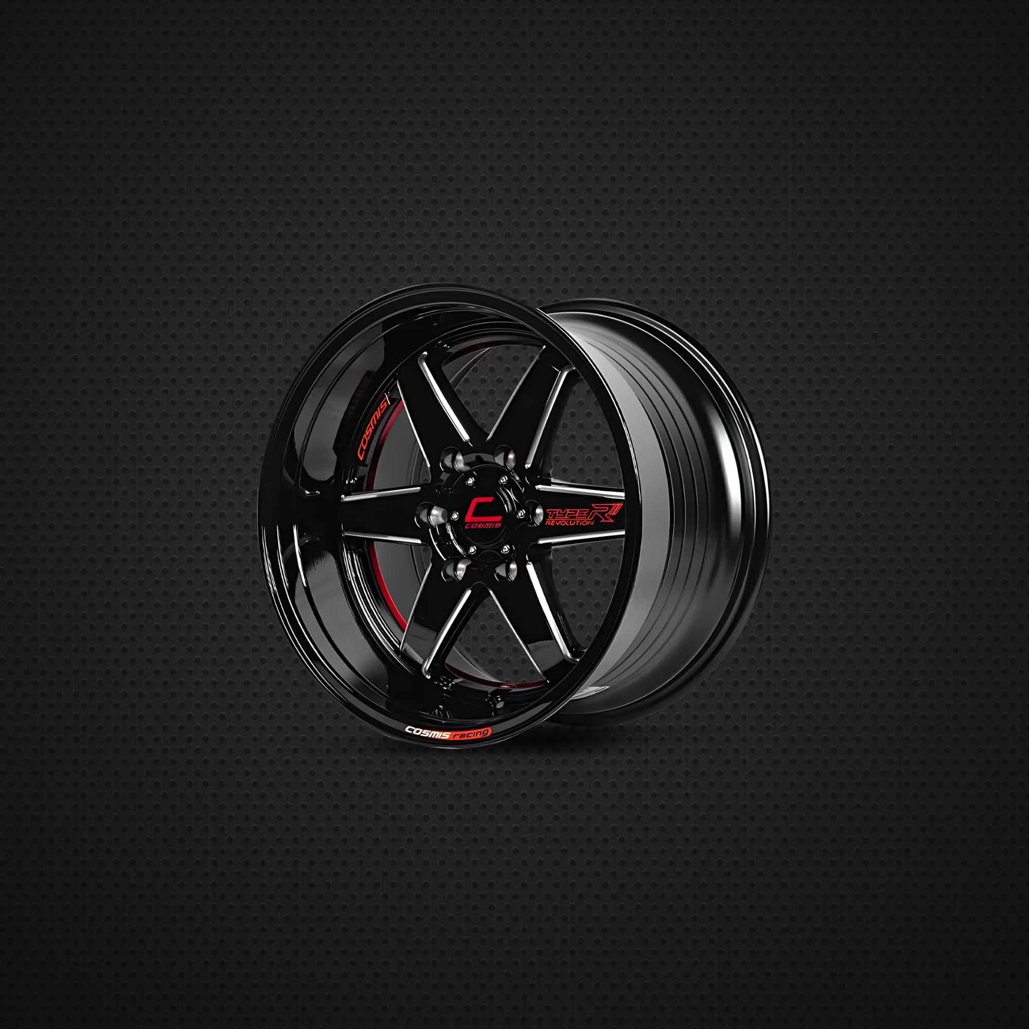 COSMIS TYPE-R 18*9.5 et27 6*139.7 (BLK-WR-XZR) 1pc