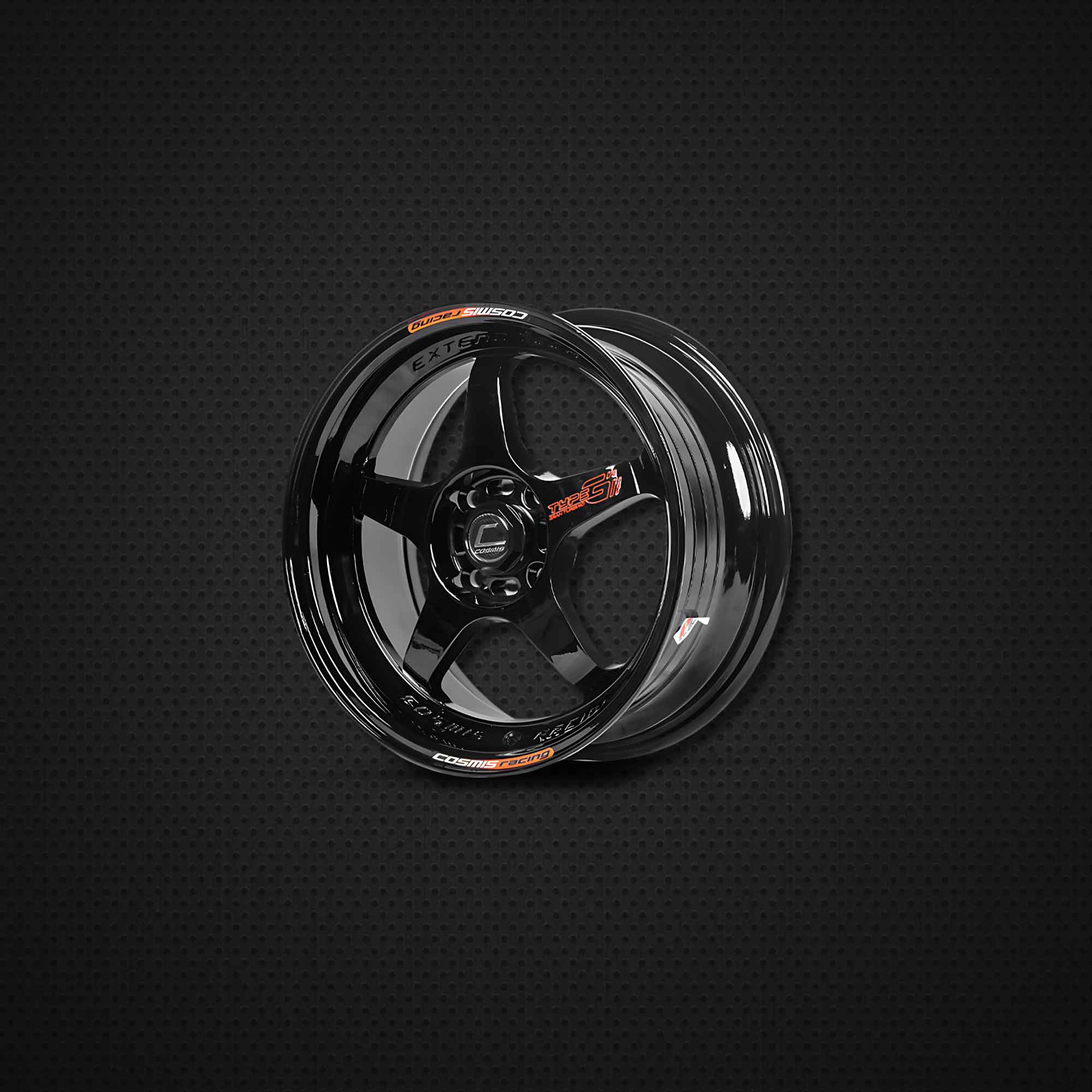 COSMIS TYPE-G 17*7.5 et35 112/113/114.3*5H (BLK-WR-XZR) 1pc