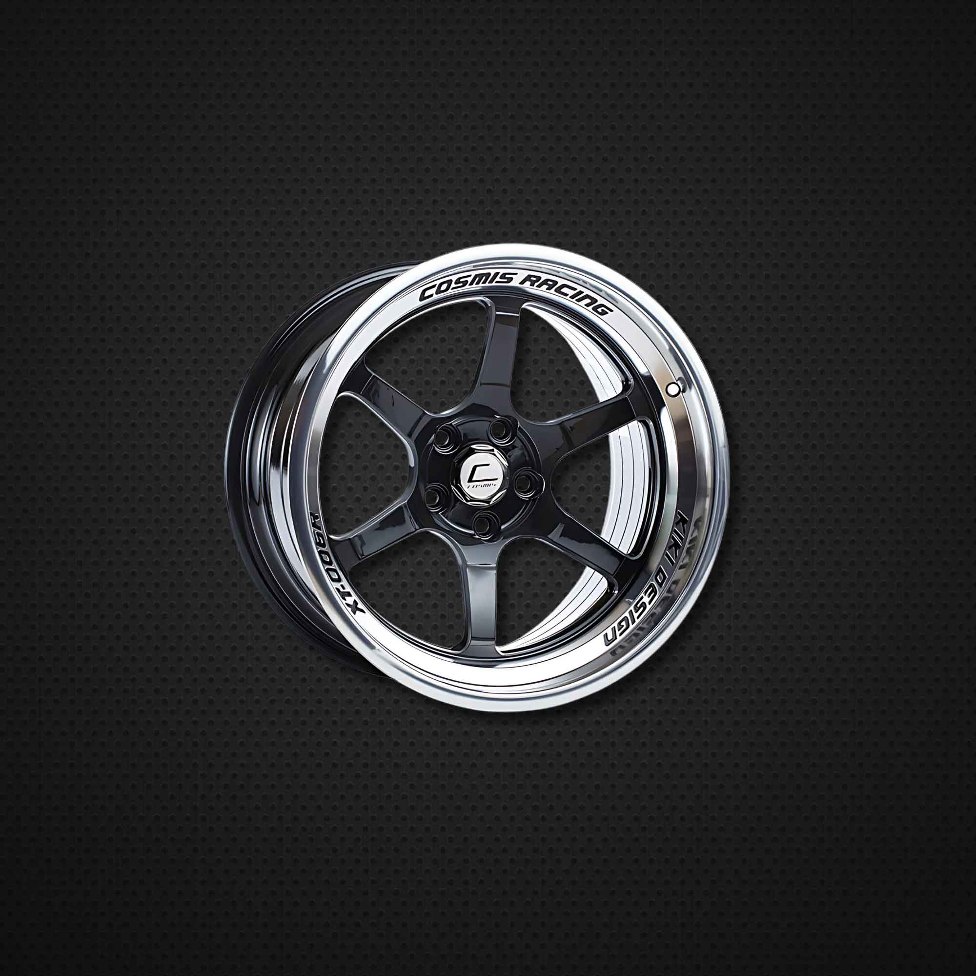 COSMIS XT-006R 18*11 et08 5*114.3 (black w/diamond lip) 1pc