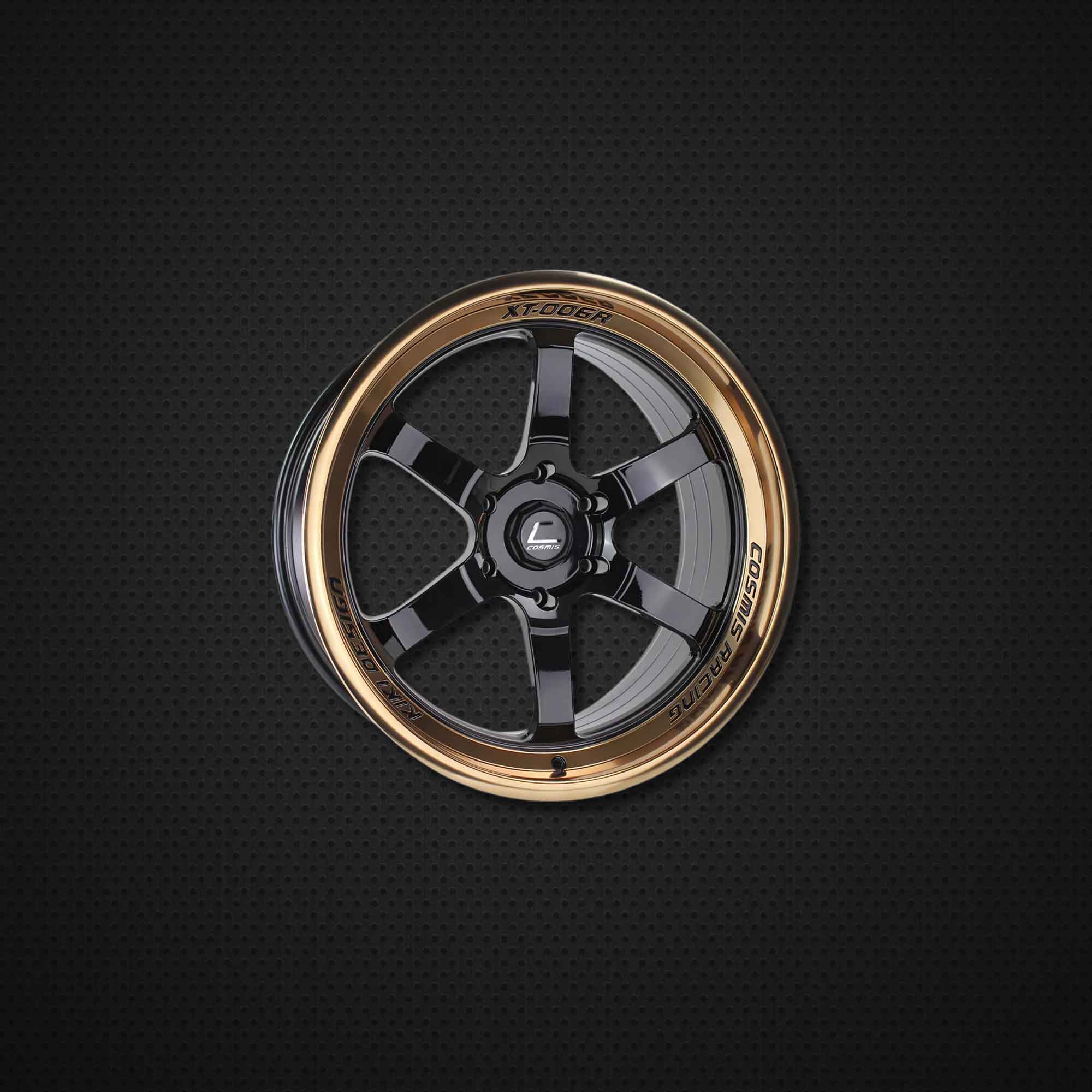 COSMIS XT-006R 18*11 et08 5*114.3 (black w/hyper bronze lip) 1pc