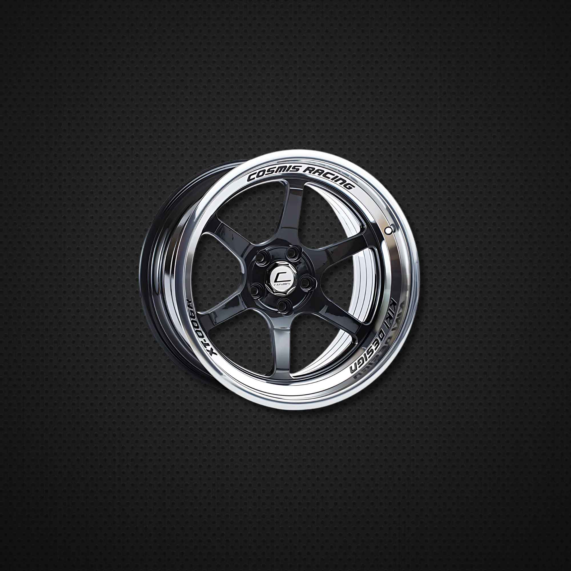 COSMIS XT-006R 18*9.5 et10 5*114.3 (black w/diamond lip) 1pc