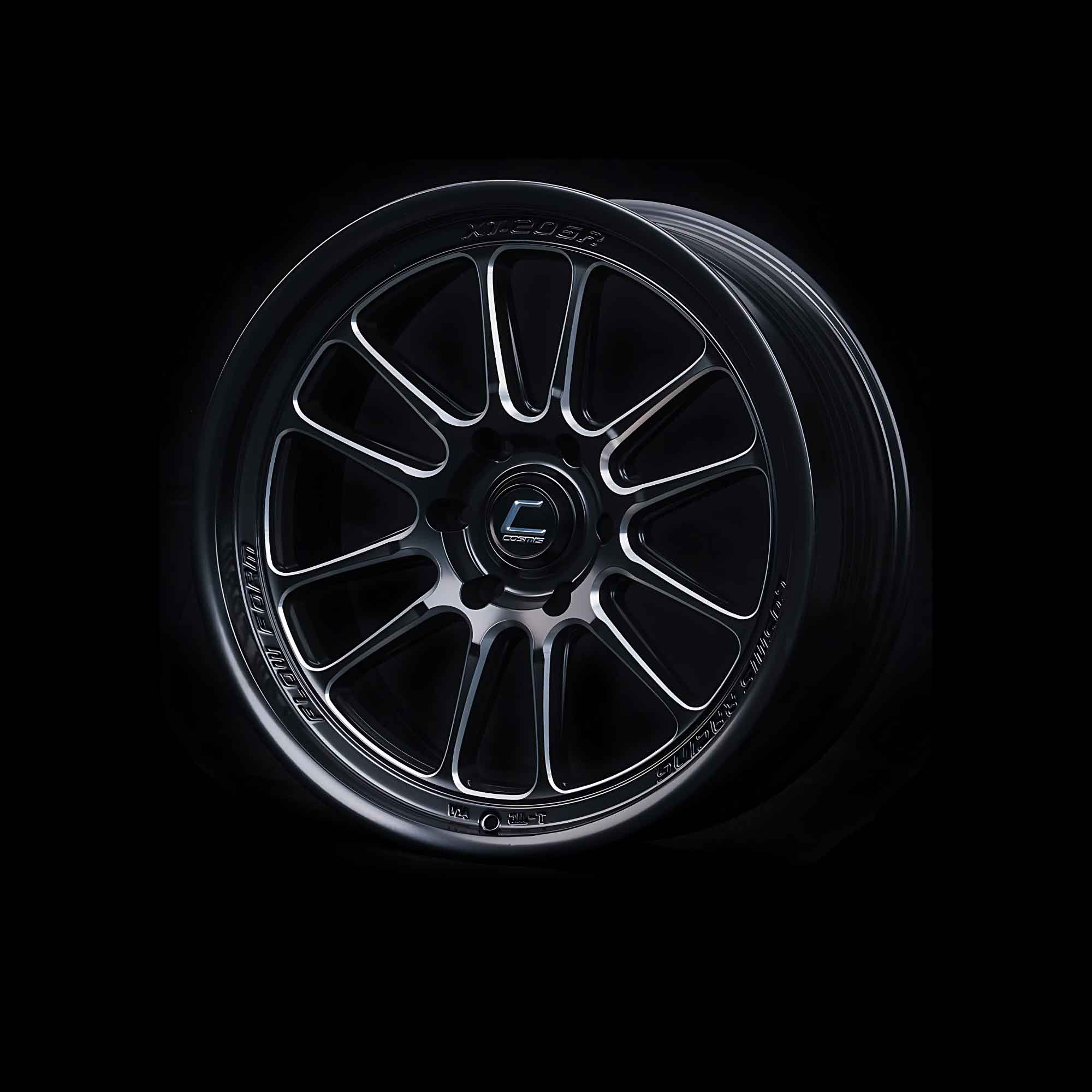 COSMIS XT-206R 20*9.0 et15 6*139.7 (BLK-W/M5) 1pc