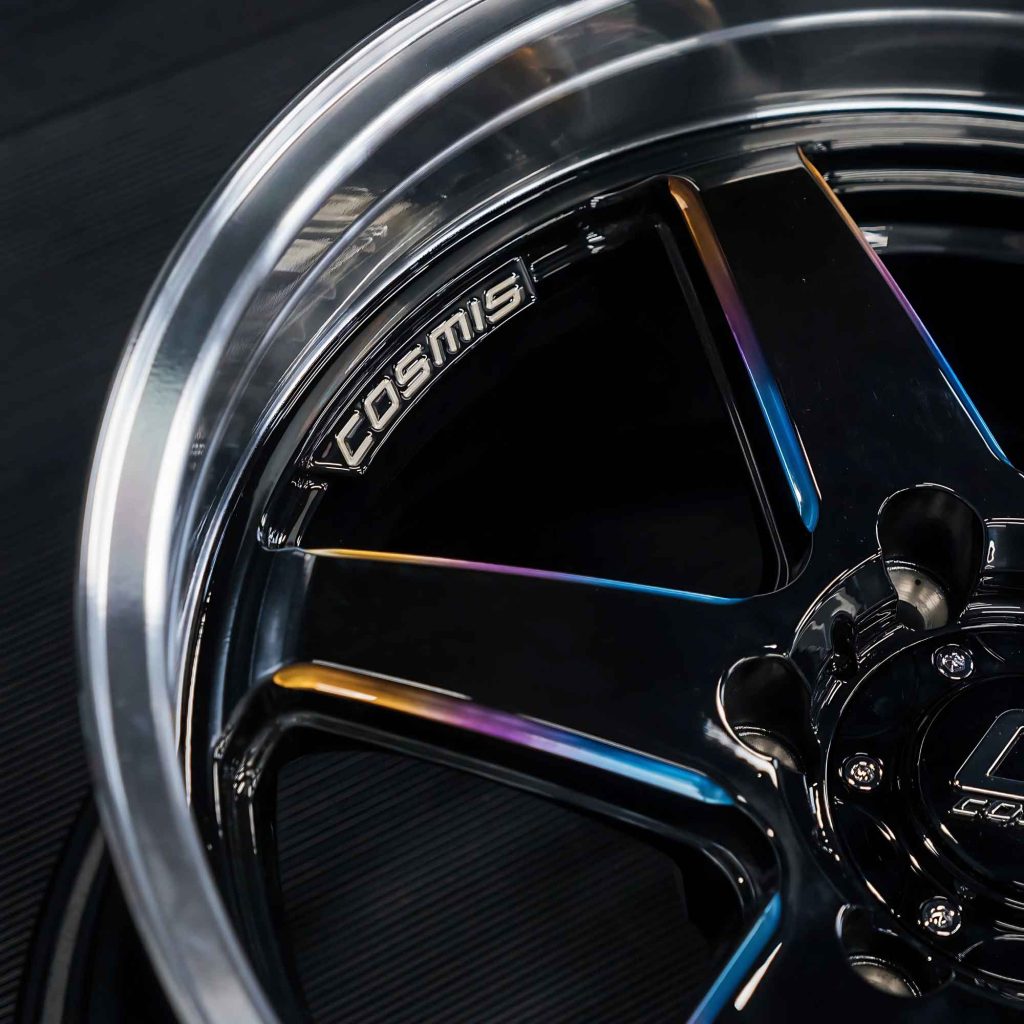 COSMIS TYPE-R 18*9.5 et27 6*139.7 (Titanium Spoke with Polish Lip) 1pc ...