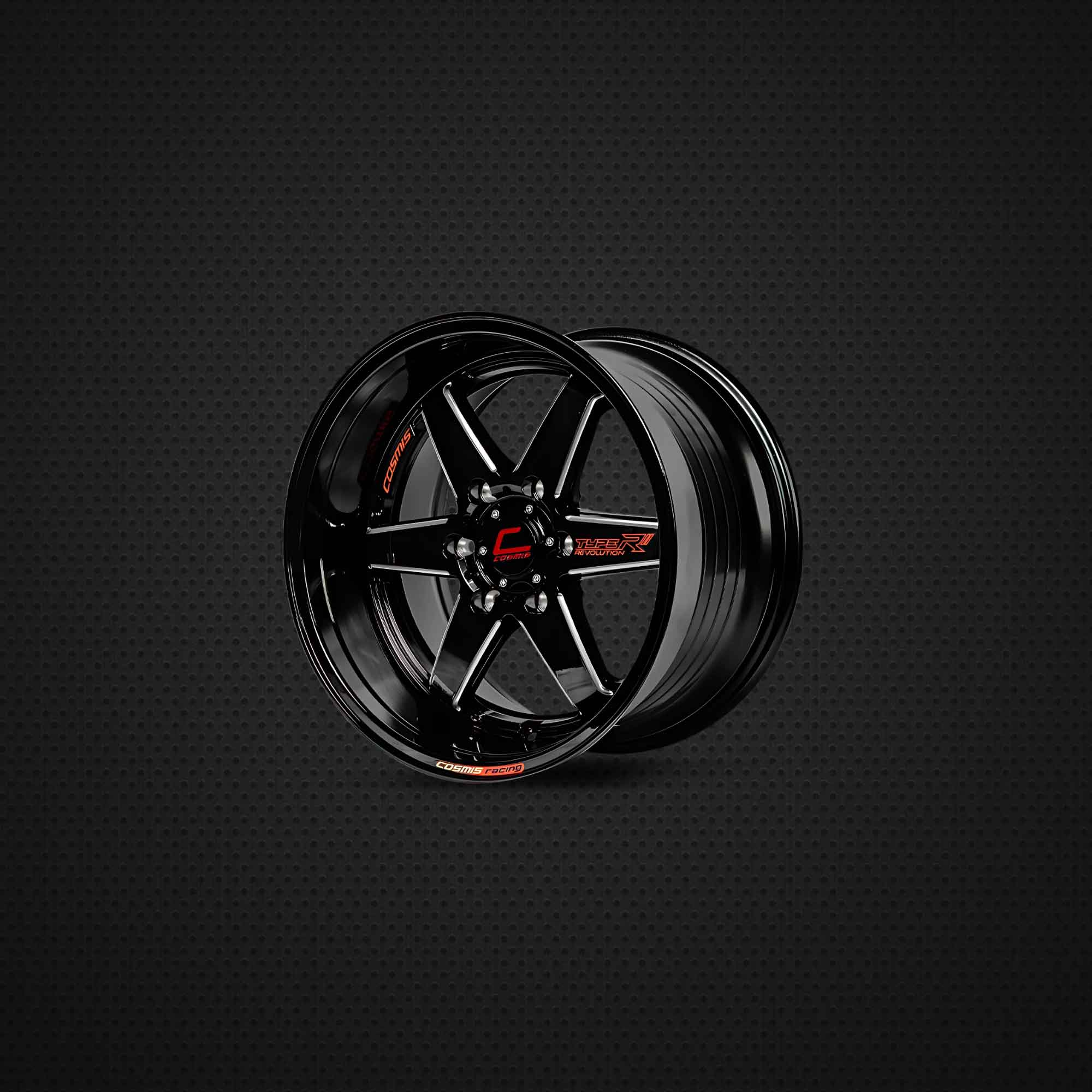 COSMIS TYPE-R 18*9.5 et27 6*139.7 (BLK-W-XZ) 1pc