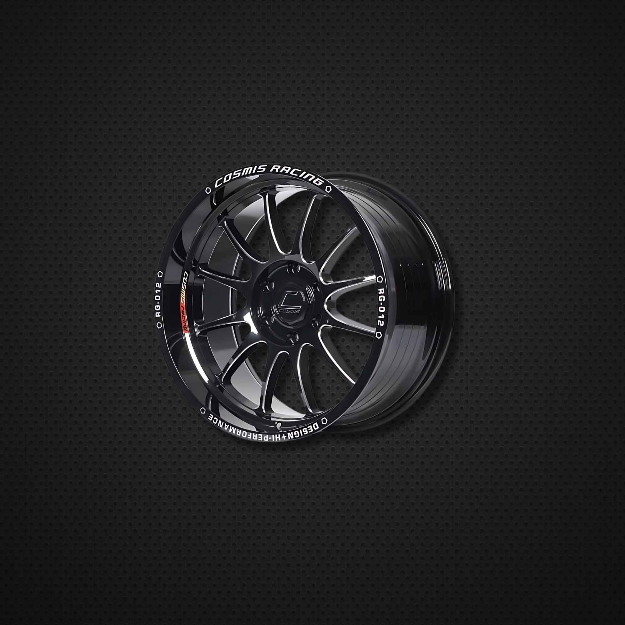 COSMIS RG-012 18*8.5 et35 112/113/114.3*5H (BLK-W-XZ) 1pc