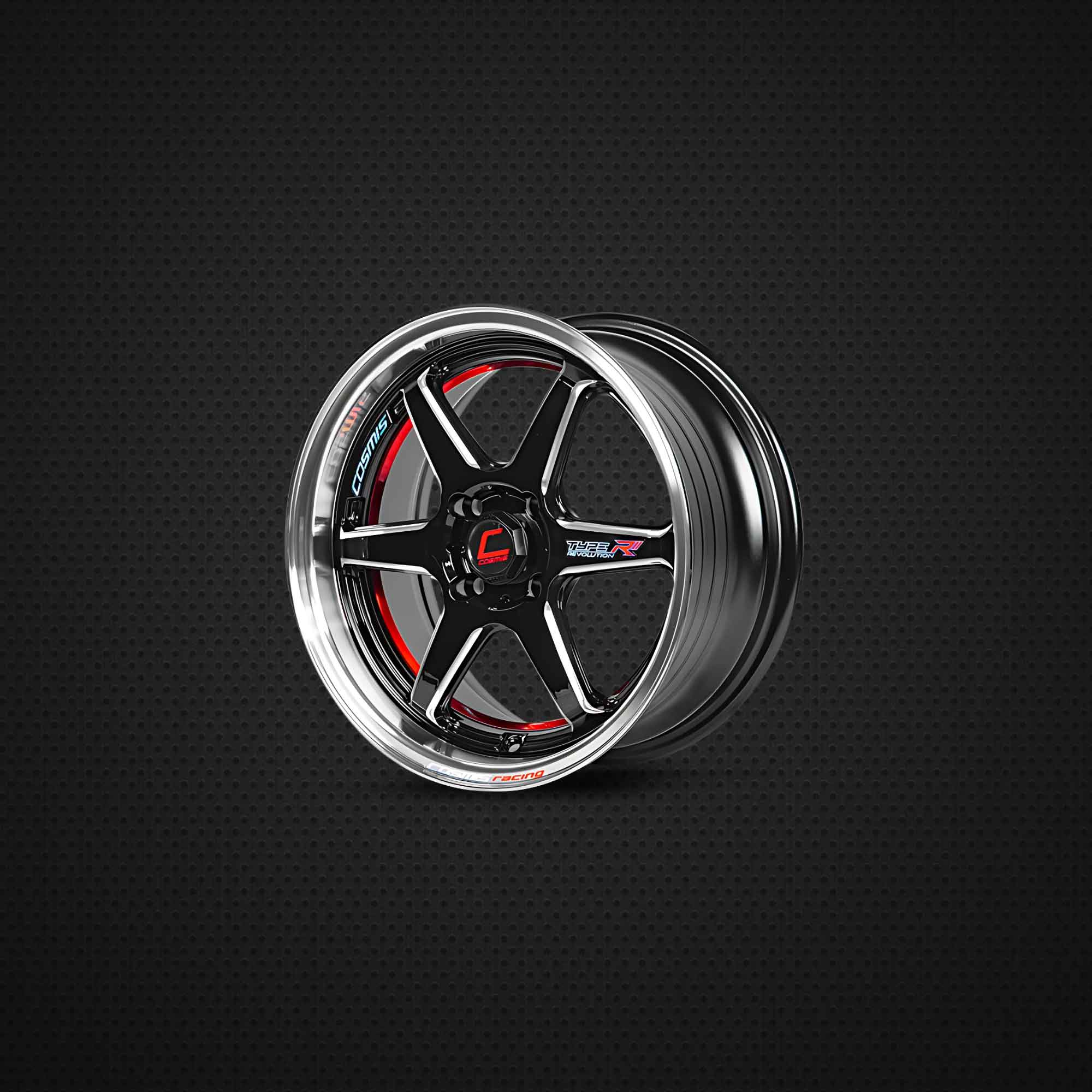 COSMIS TYPE-R 15*7.0 et35 4*100 (B-LP-W-PLATE) 1pc