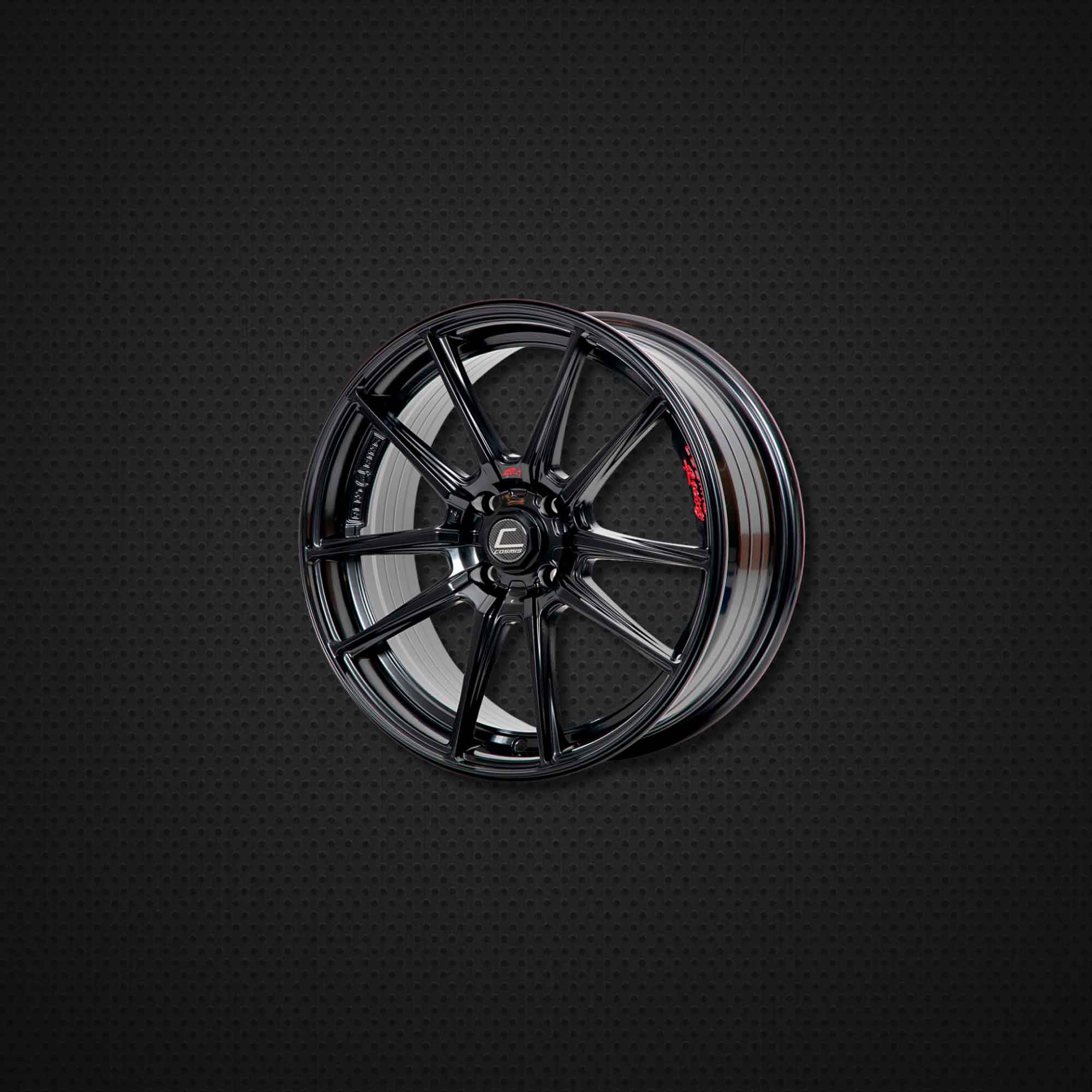 COSMIS R1 17*7.0 et40 112/113/114.3*5H (BLK) 1pc