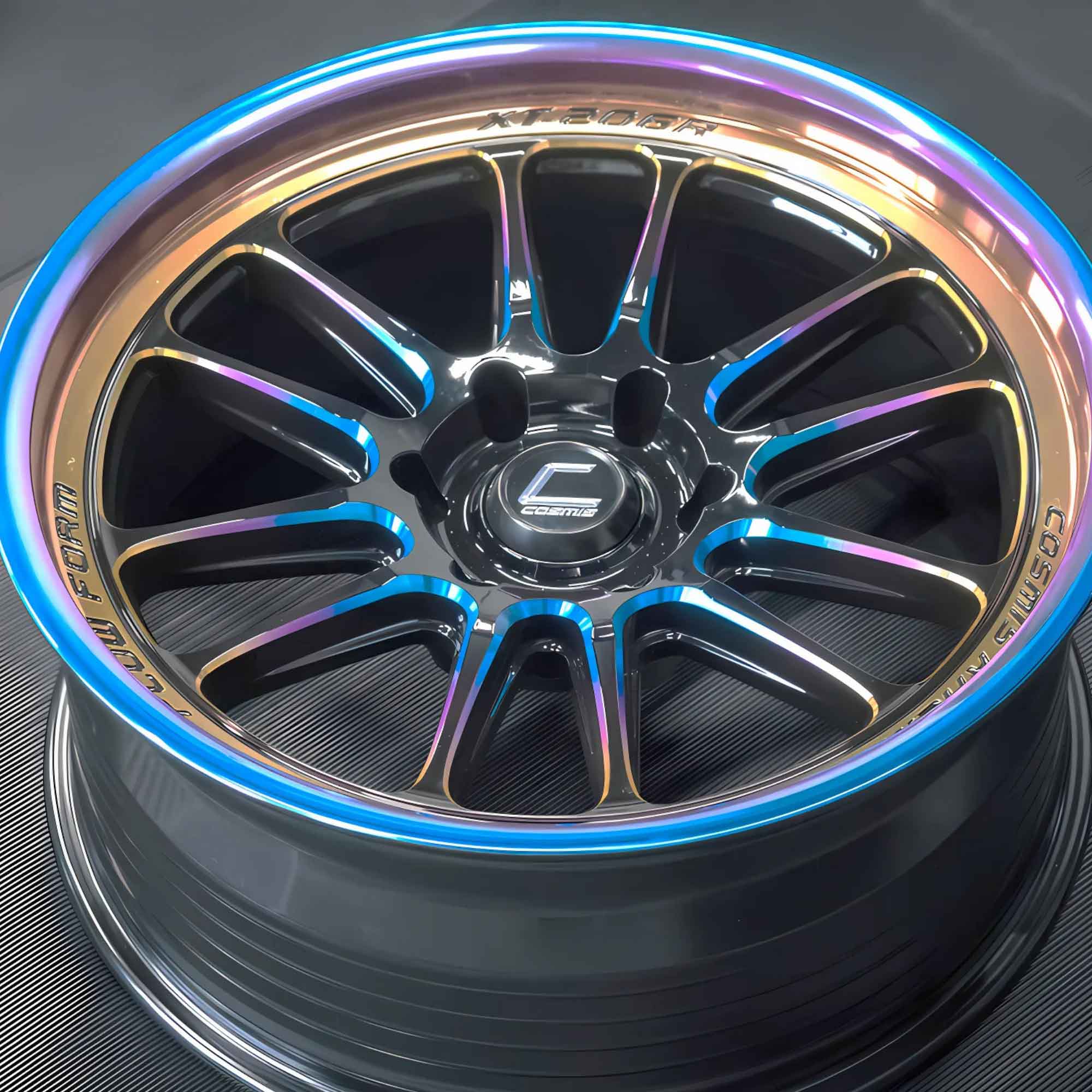 COSMIS XT-206R 20*9.0 et15 6*139.7 (BLK-W)(S+D+A)-B-LP(A+D+S) 1pc