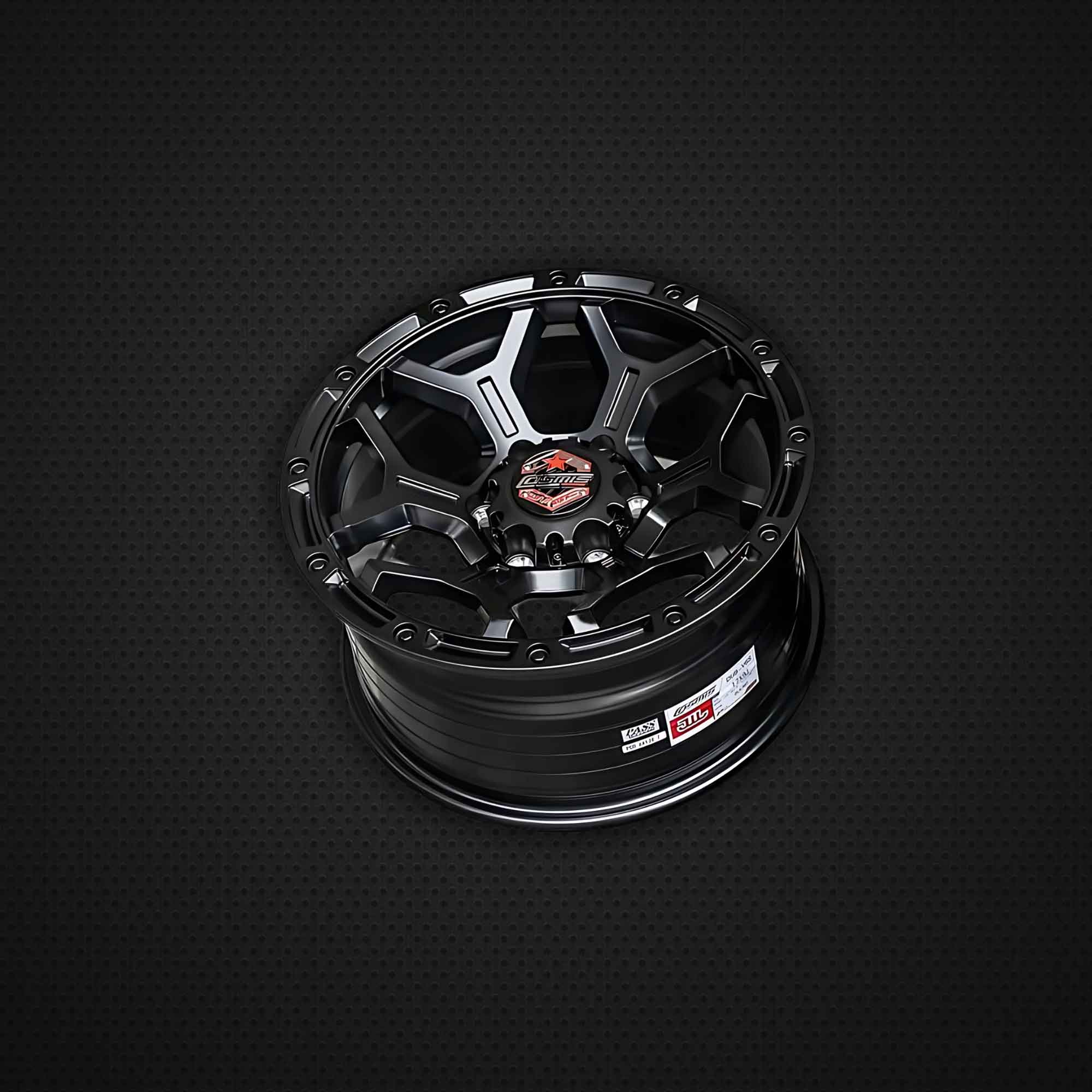 COSMIS DUB-V6S 17*9.0 et25 6*139.7 (BLK/M5) 1pc